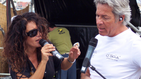 Aida Satta Flores e Claudio Baglioni